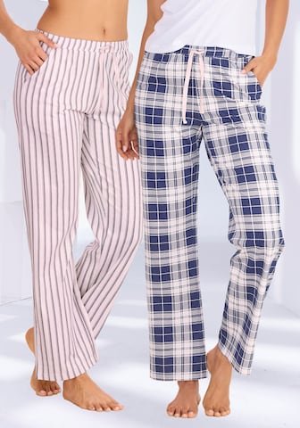 VIVANCE Pyjamahose in Blau: Vorderseite