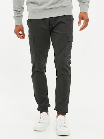 Threadbare Slim fit Cargo Pants 'Bloomfield' in Grey: front