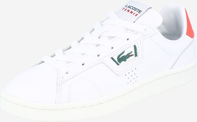 LACOSTE Zemie brīvā laika apavi tumši zaļš / koraļļu / balts, Preces skats