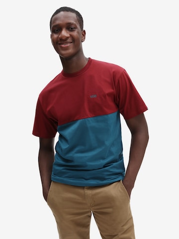 VANS Regular Fit T-Shirt 'MN COLORBLOCK TEE' in Blau: predná strana