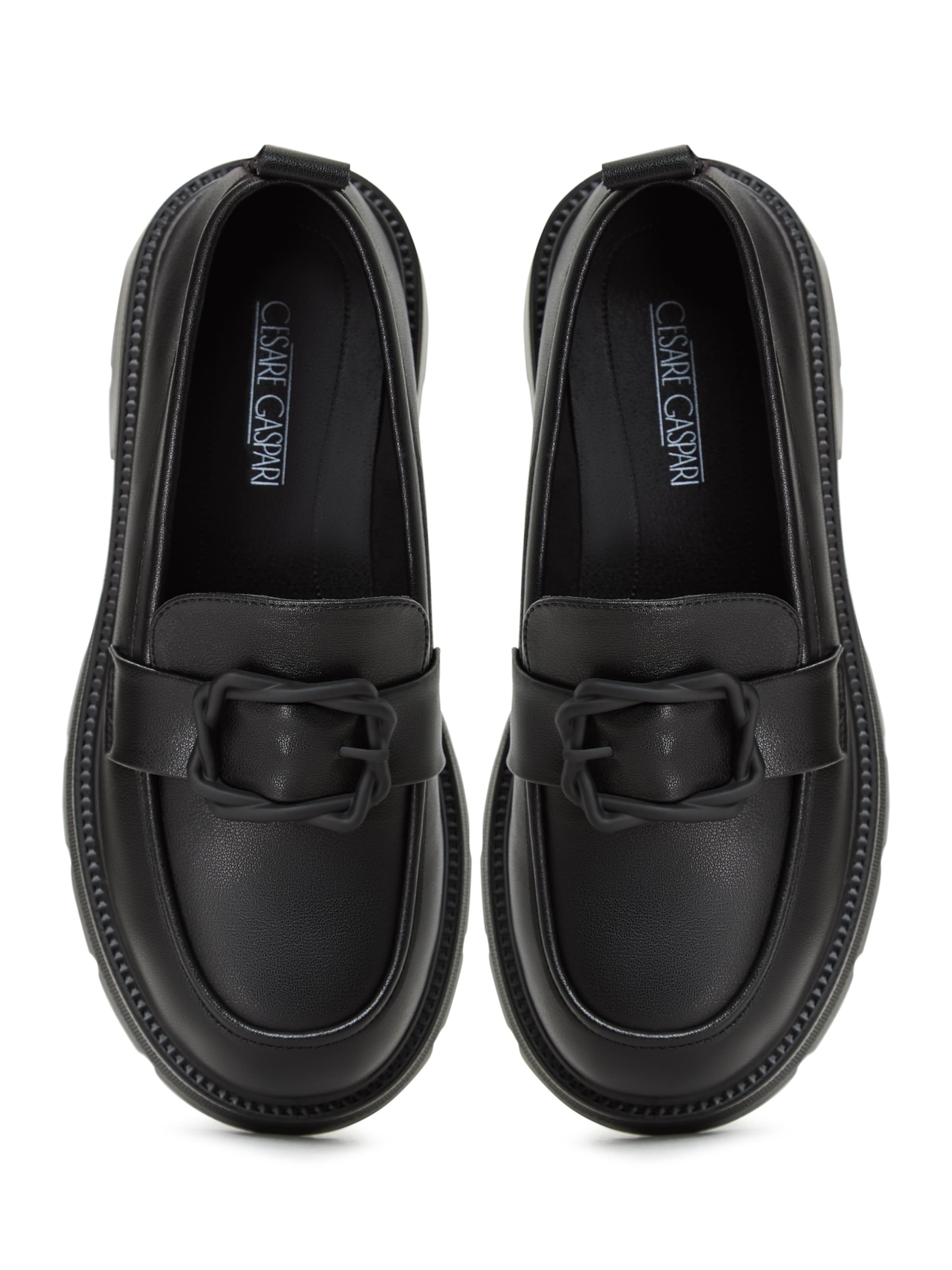 CESARE GASPARI Moccasin in Black