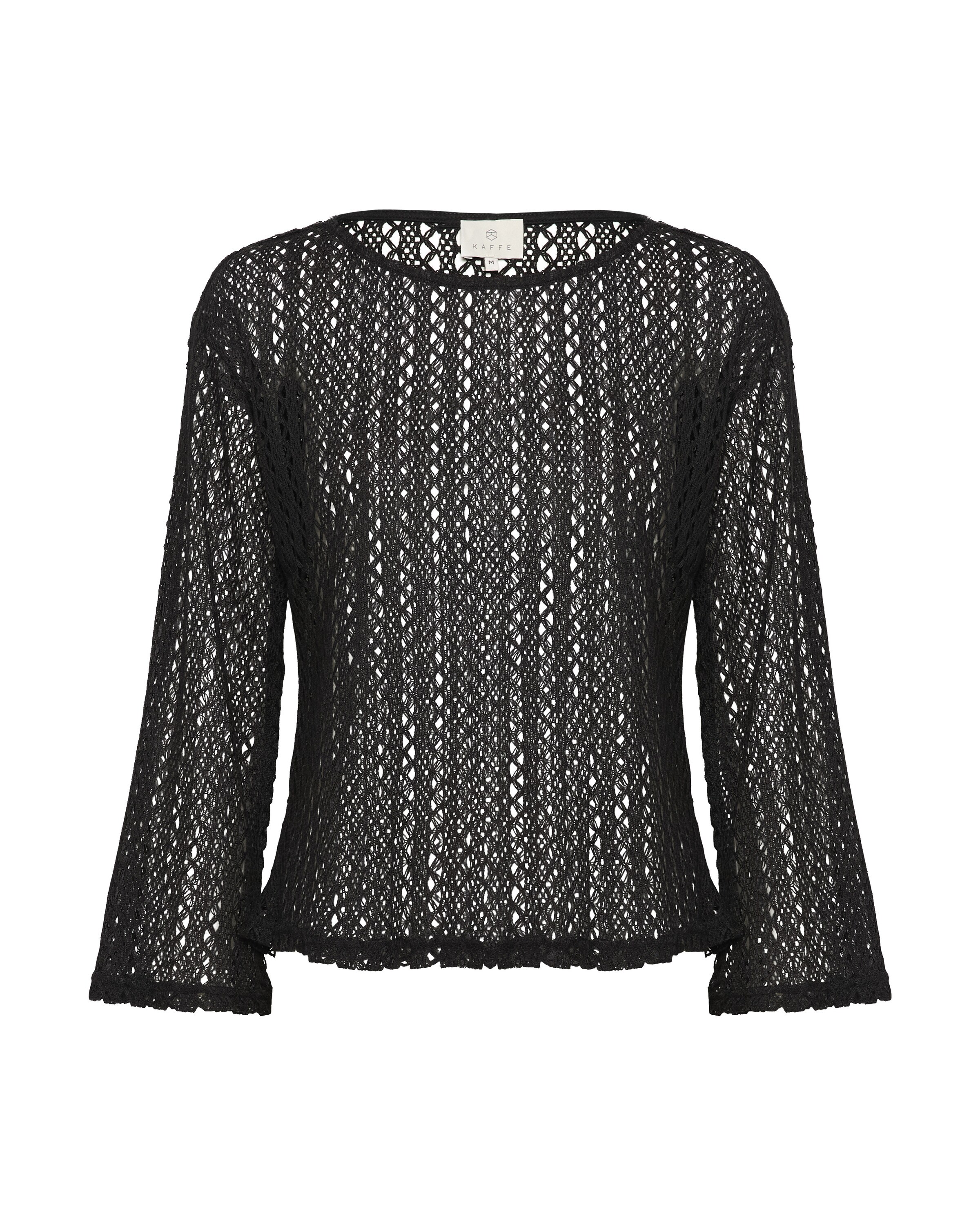 Kaffe Pullover 'Lykke' in Schwarz: Vorderseite