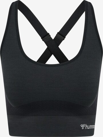 Hummel Bralette Sports Top in Black: front