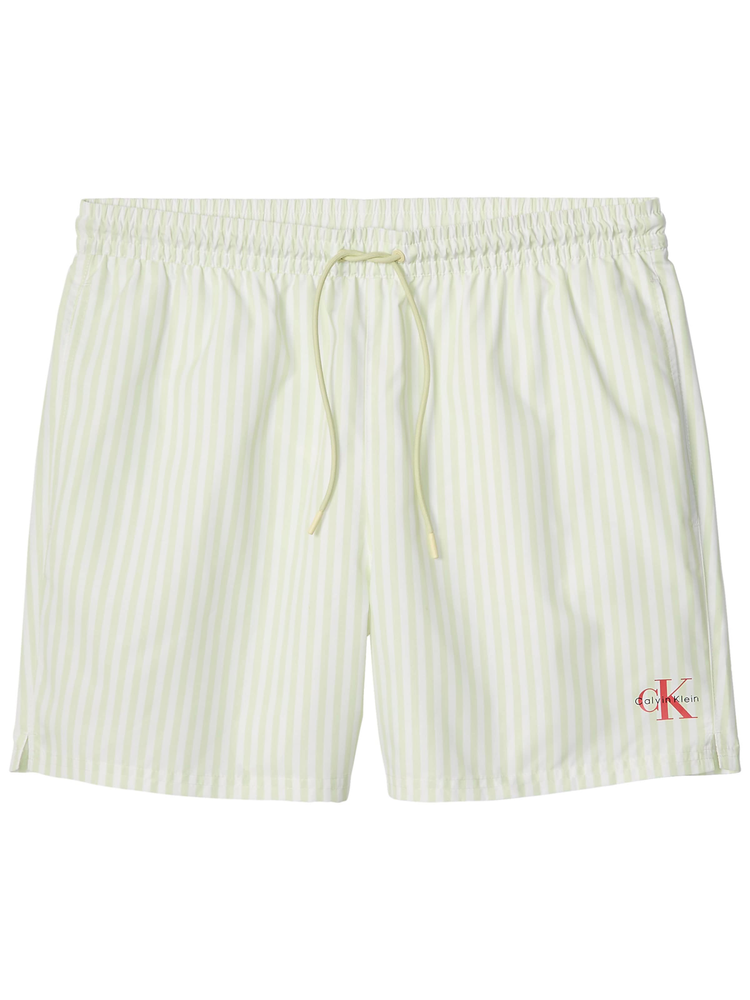 Calvin Klein Swimwear Shorts de bain en crème / rouge, Vue avec produit