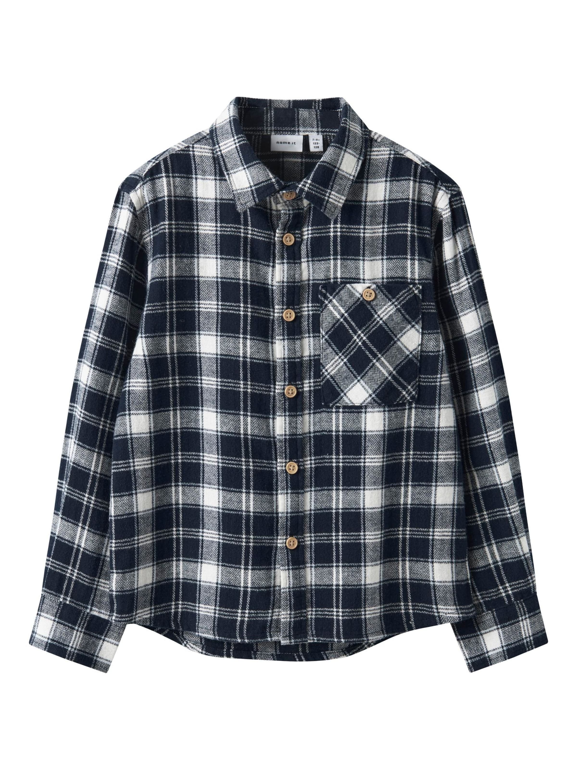 NAME IT - Ajuste regular Camisa en azul: frente