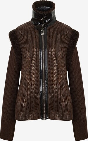 NOCTURNE Between-Season Jacket in Brown: front