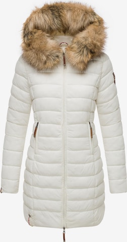 Manteau d’hiver 'Rose' MARIKOO en blanc : devant