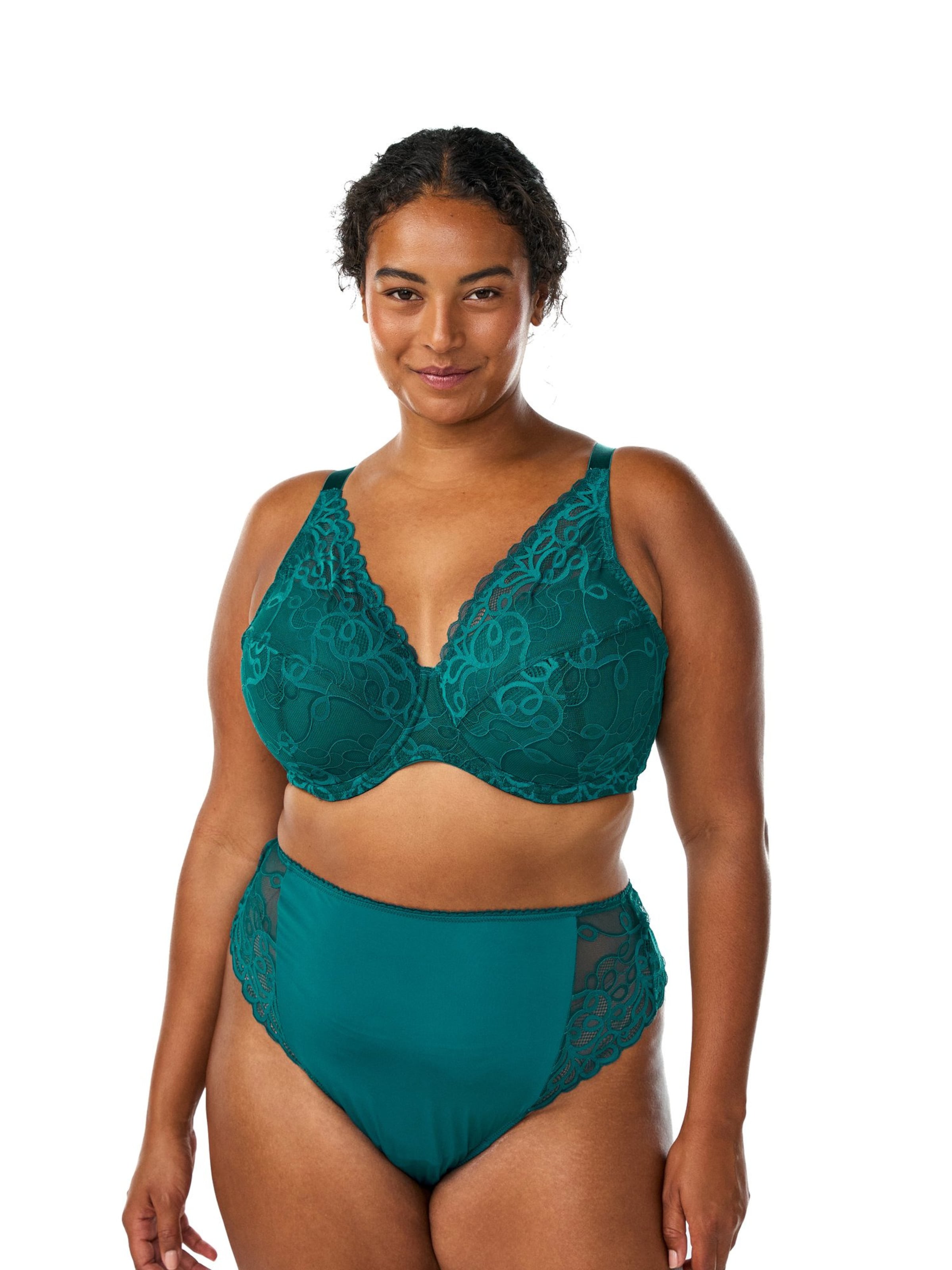 String 'Lingrid' di Devoted by Zizzi in verde: frontale