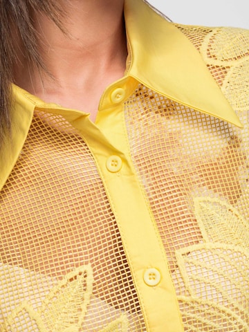 Ombre Blouse in Geel