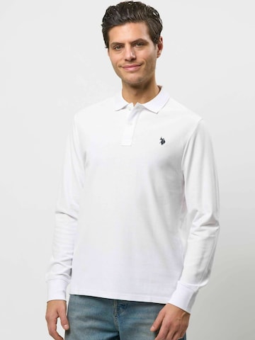 U.S. POLO ASSN. Regular Fit Polo shirt ' UMBrett ' in Weiß: Vorderseite