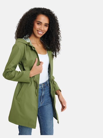 Threadbare Between-seasons coat 'Suzanna' in Green: front