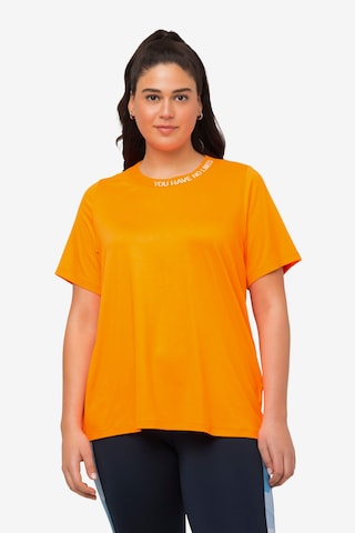 Ulla Popken Functioneel shirt in Oranje: voorkant