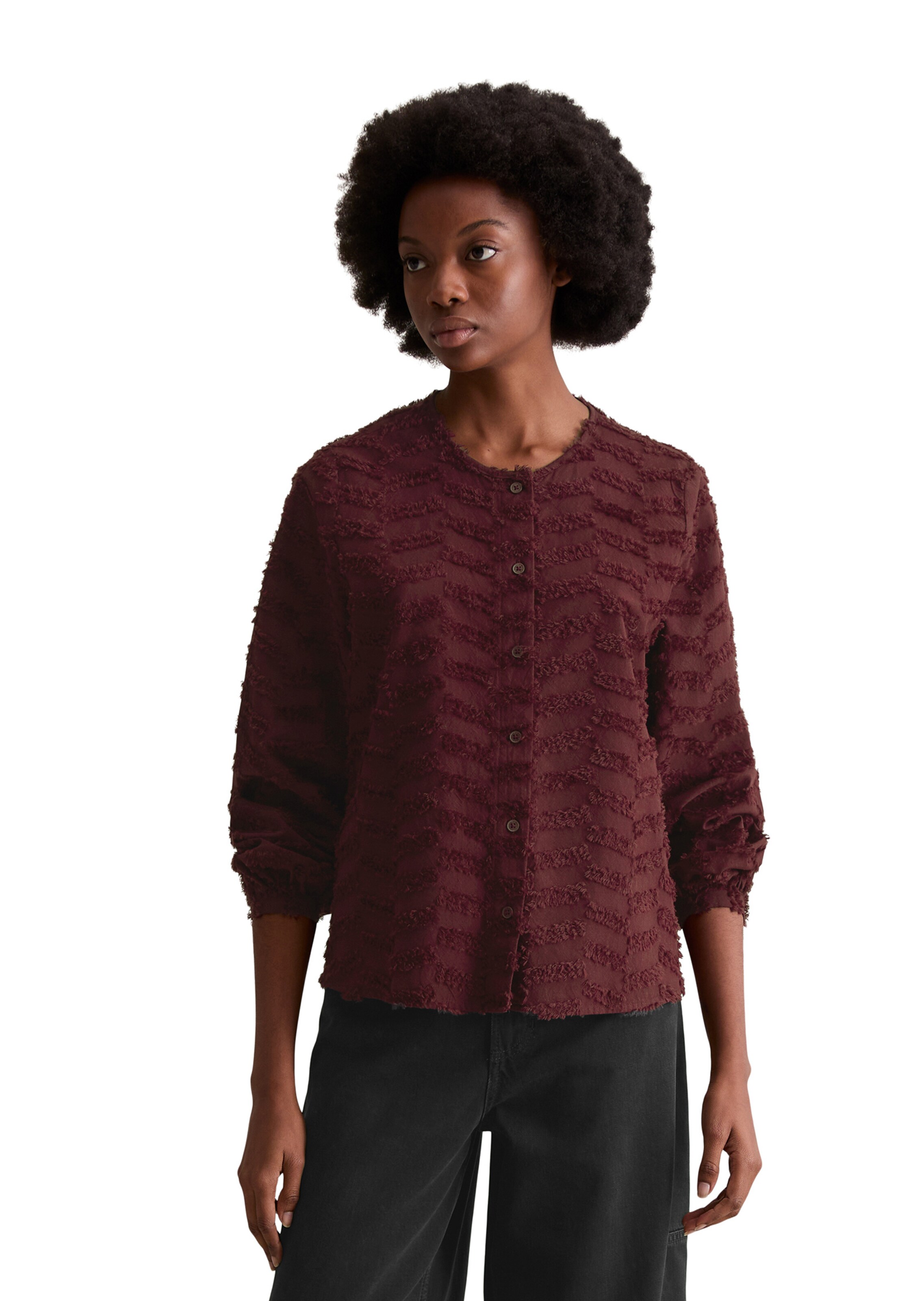 Marc O'Polo DENIM Blouse in Red: front