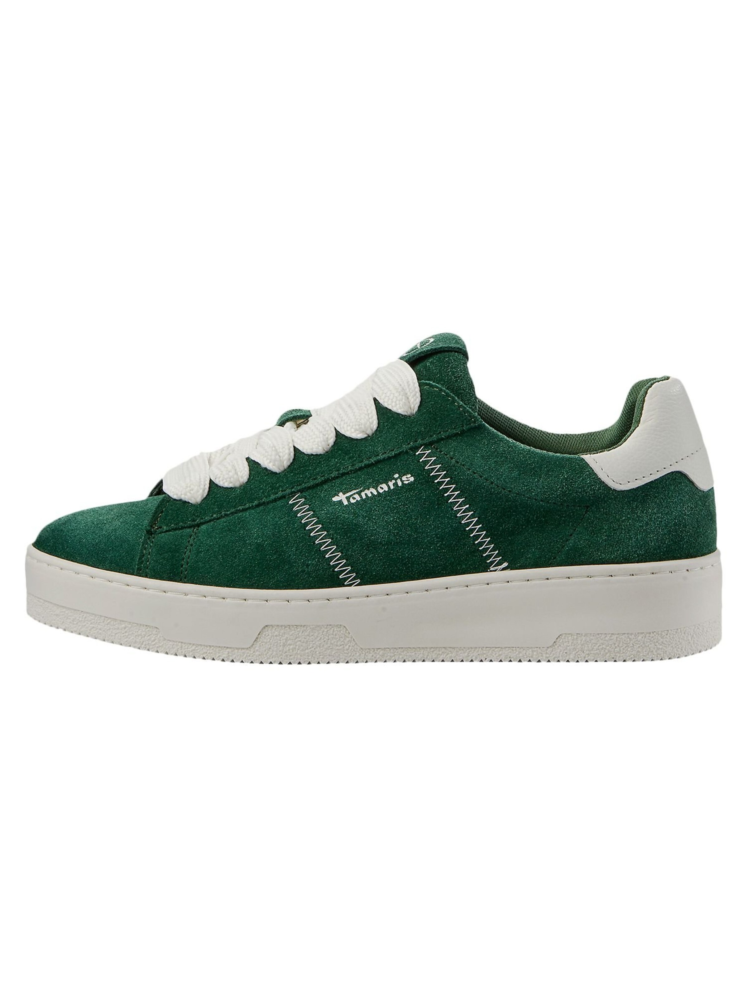 Baskets basses Tamaris en vert