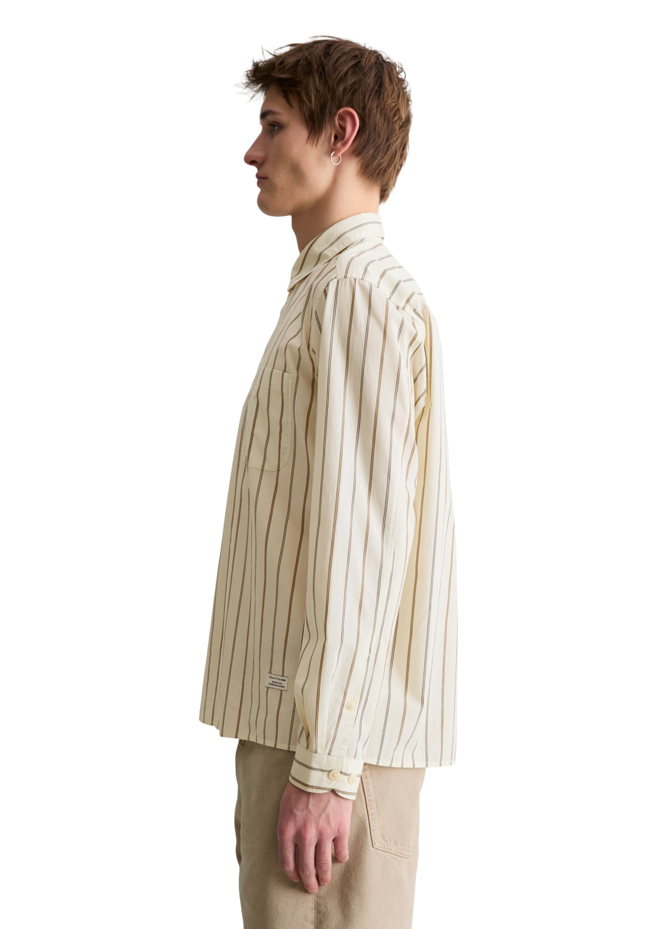 Coupe regular Chemise Marc O'Polo DENIM en beige