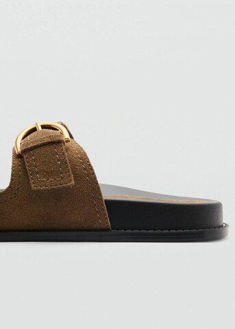 MANGO Sandale 'Petra' in Braun