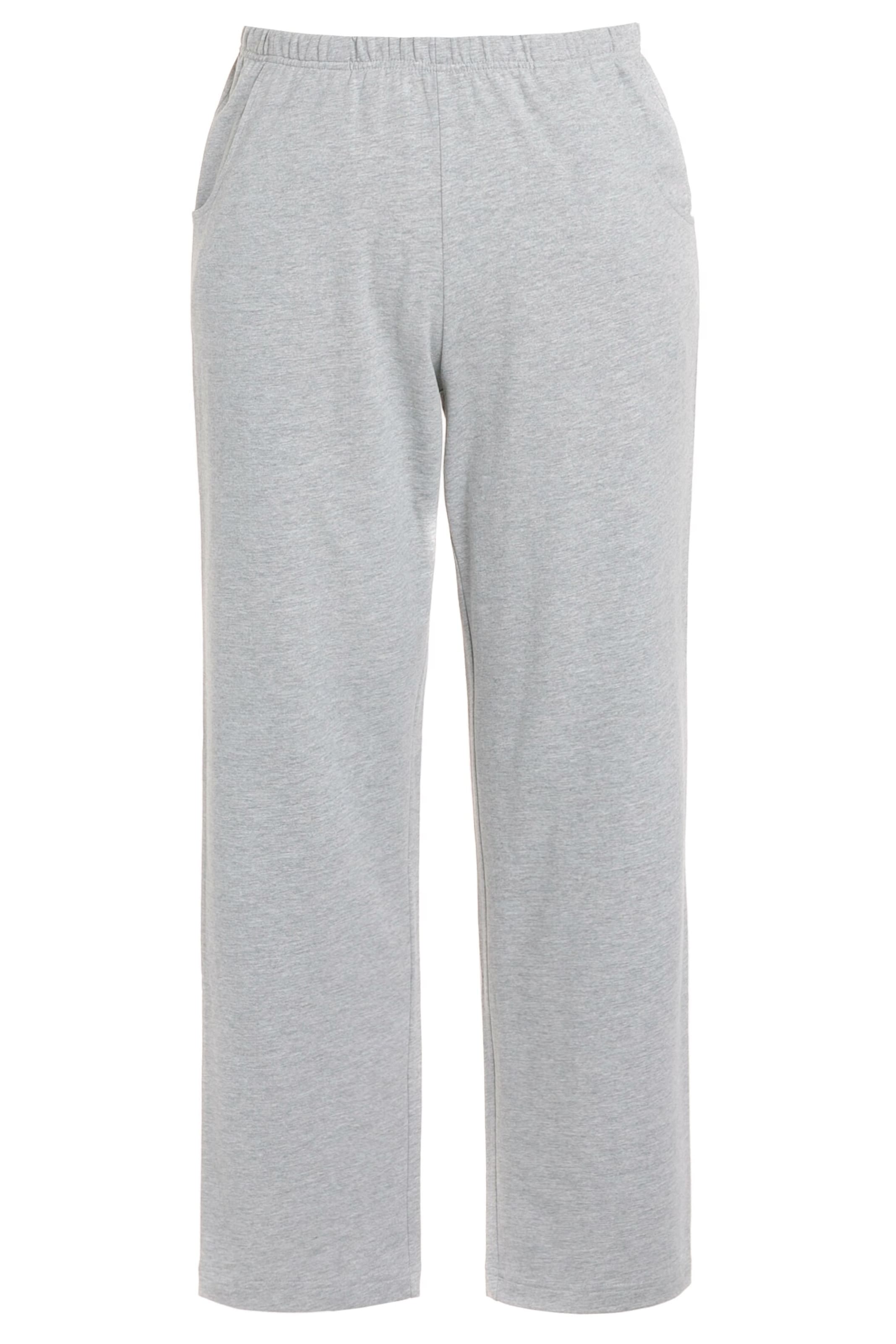 Ulla Popken Regular Broek in Grijs: voorkant