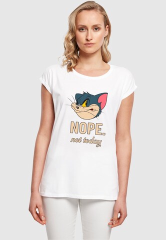 ABSOLUTE CULT T-Shirt 'Tom And Jerry - Nope Not Today' in Weiß: Vorderseite