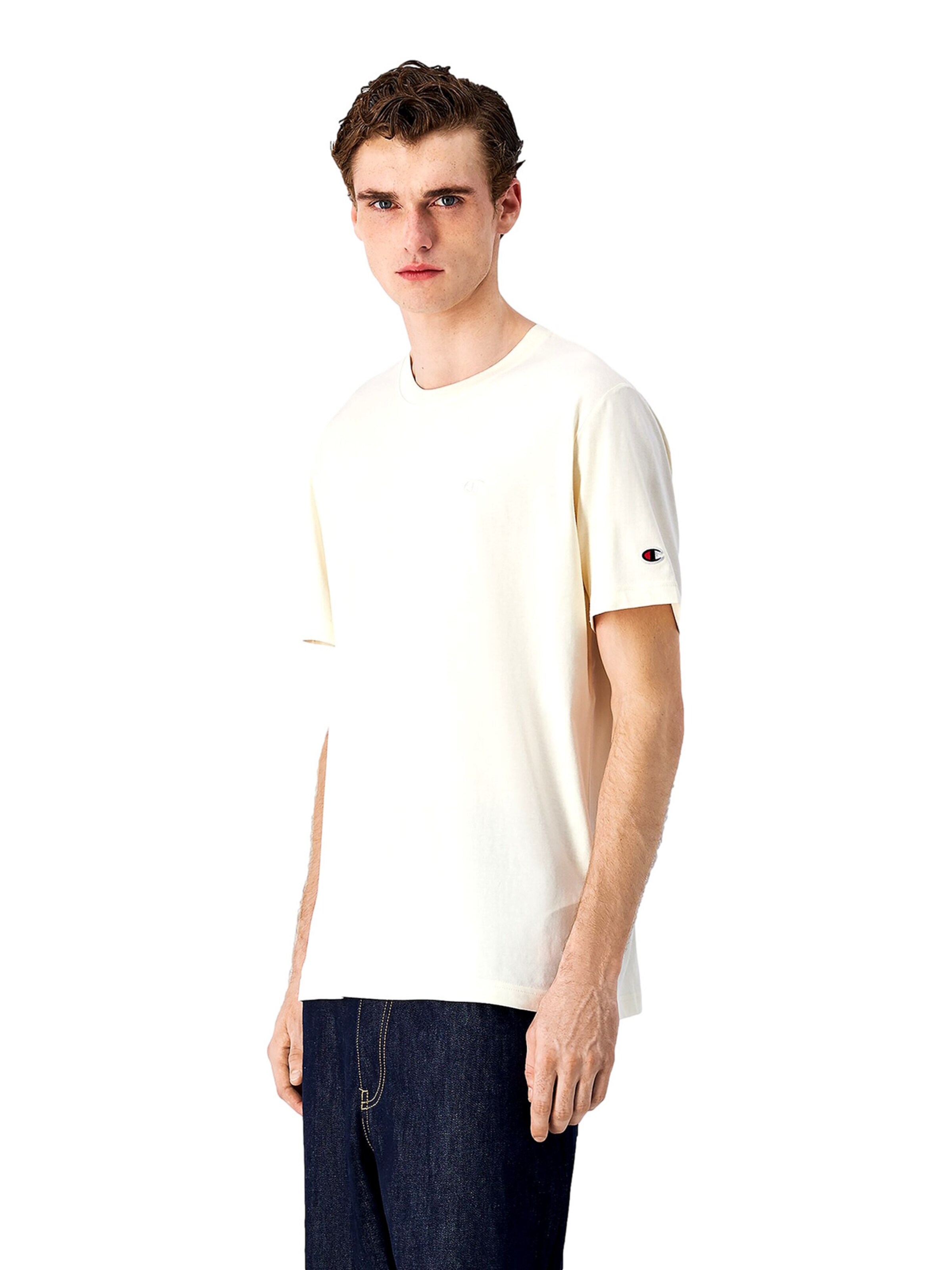 T-Shirt Champion Authentic Athletic Apparel en blanc : devant