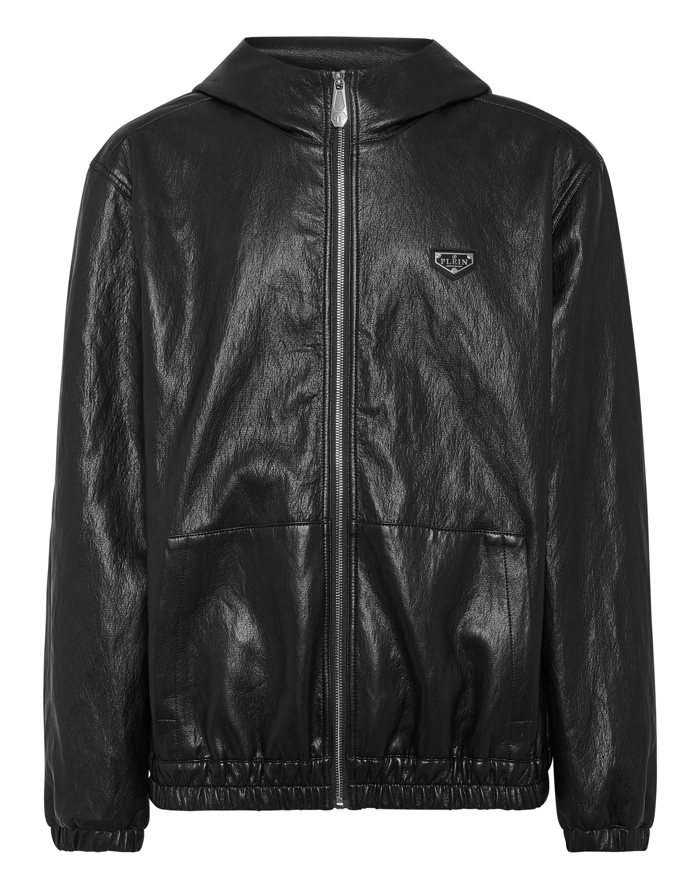Giacca di mezza stagione di Philipp Plein in nero: frontale