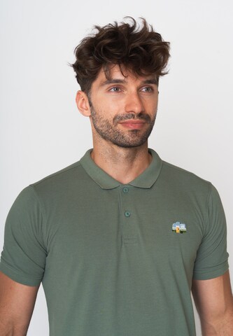 GREENBOMB Shirt 'Lifestyle Caravan' in Green
