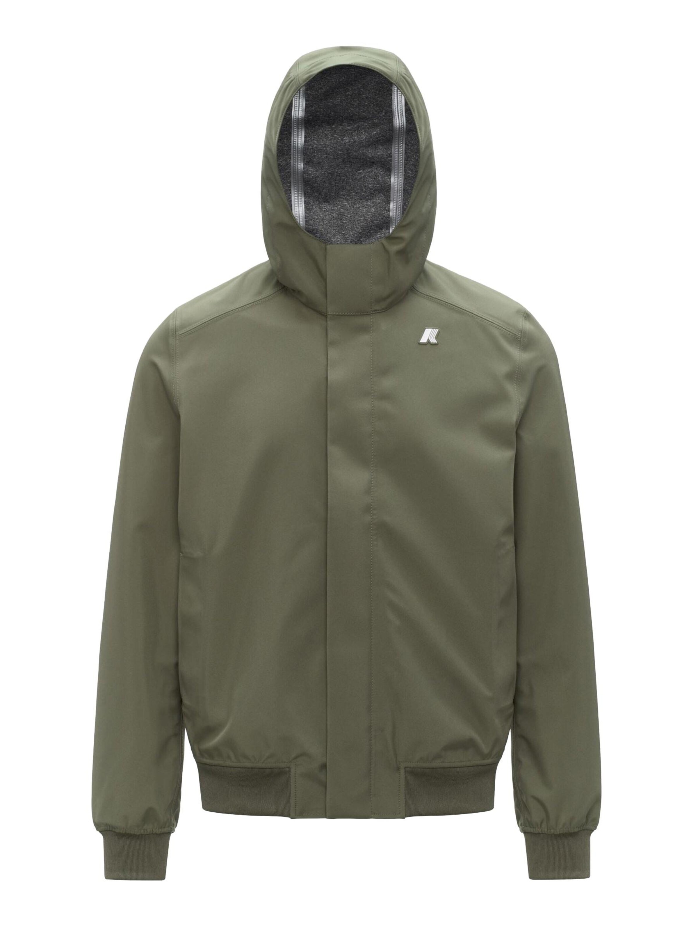 Veste mi-saison 'K-WAY JOACHIM BONDED JERSEY GIUBBINO' K-Way en vert : devant