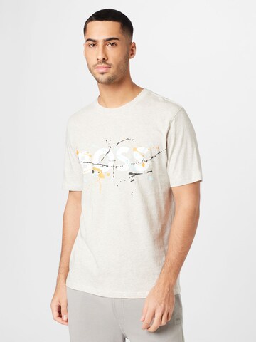 T-Shirt BOSS en gris : devant