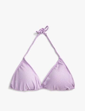 Koton Triangel Bikinitop in Lila