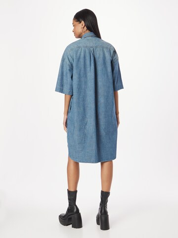 G-Star RAW - Vestidos camiseiros em azul