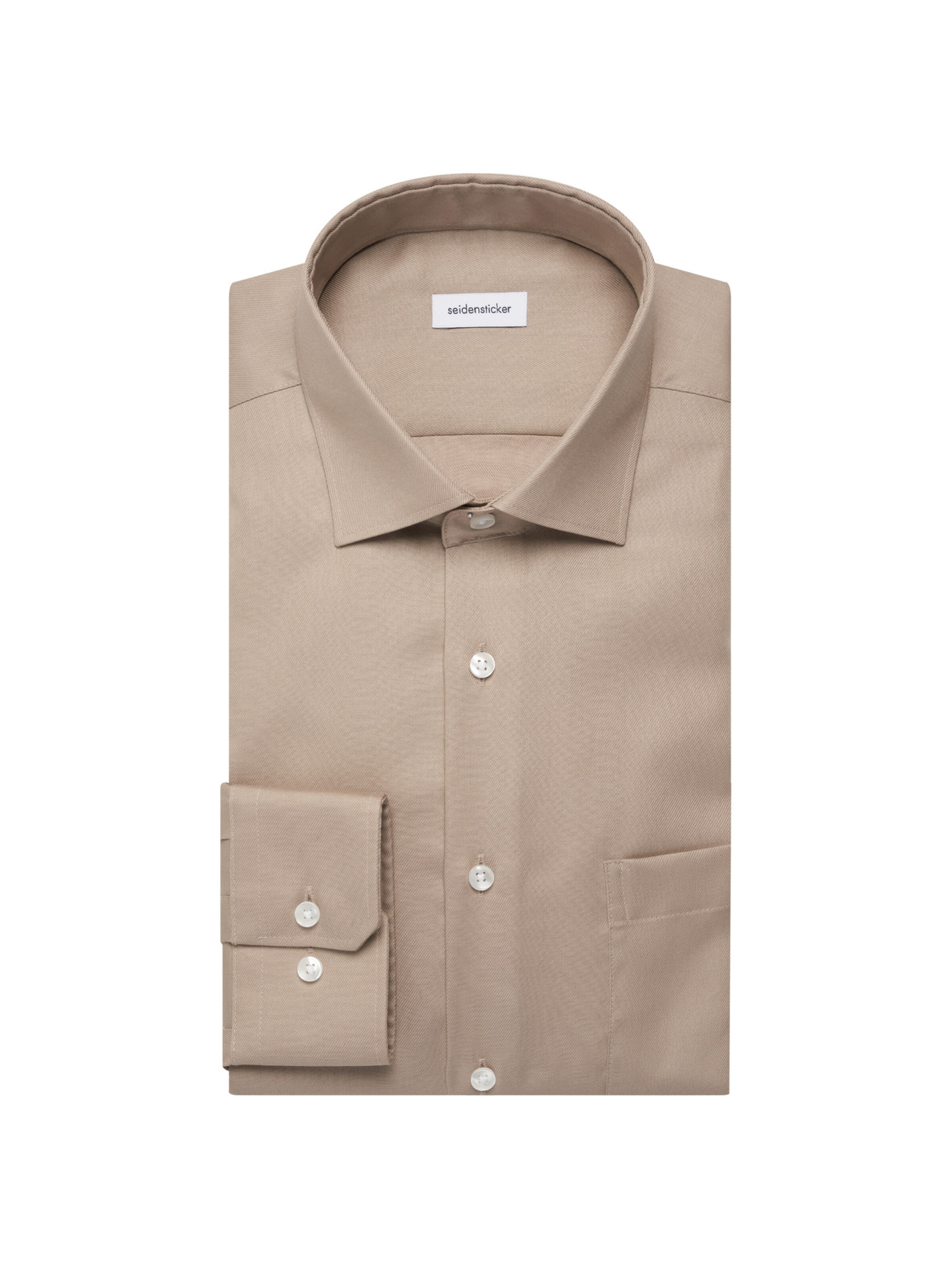SEIDENSTICKER Regular fit Business shirt in Beige