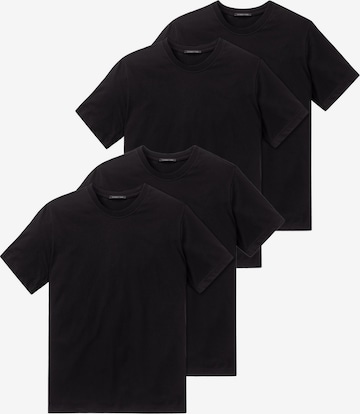 SCHIESSER Shirt 'Essentials' in Black: front
