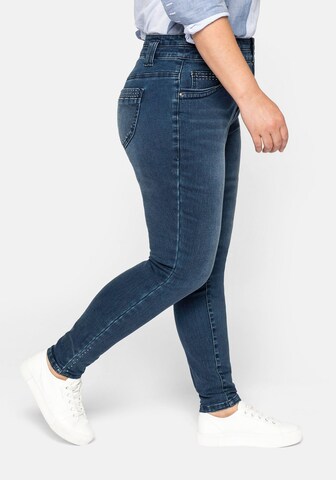 SHEEGO Skinny Jeans in Blau