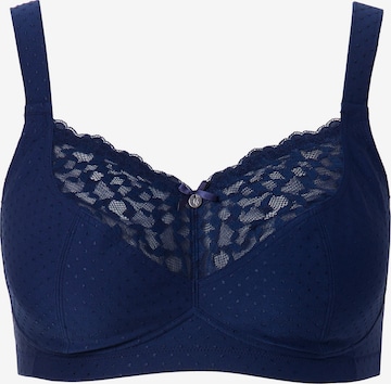 Ulla Popken Minimiser Bra in Blue: front
