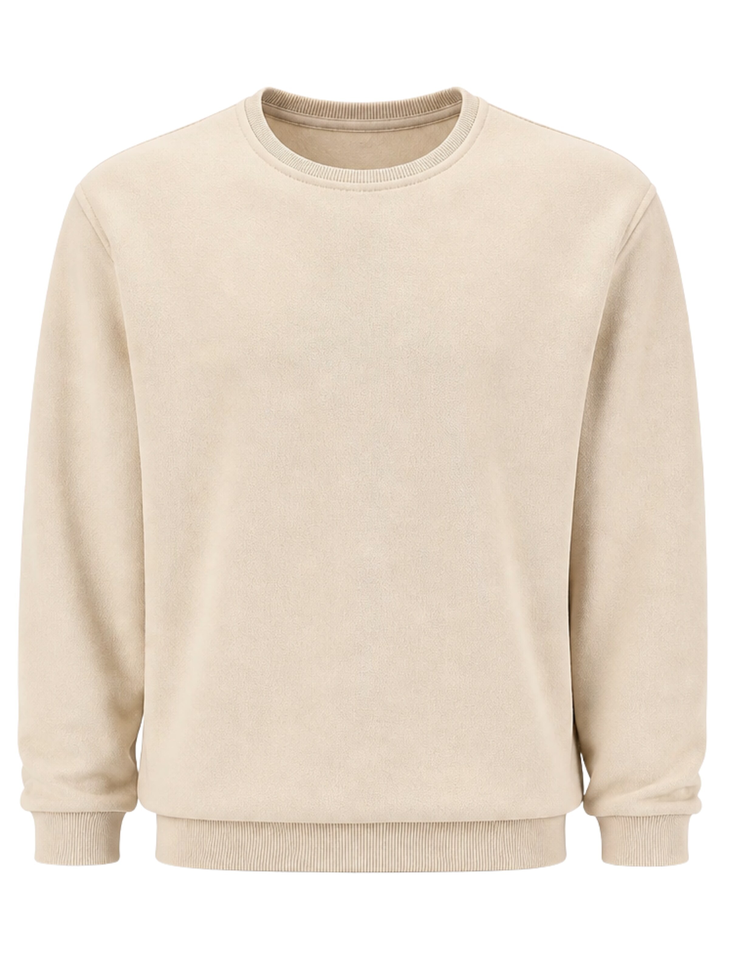LOUIS LECLER Sweatshirt 'Carter' in S in de kleur Beige, Productweergave