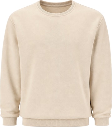 LOUIS LECLER Sweatshirt 'Carter' in Beige: voorkant