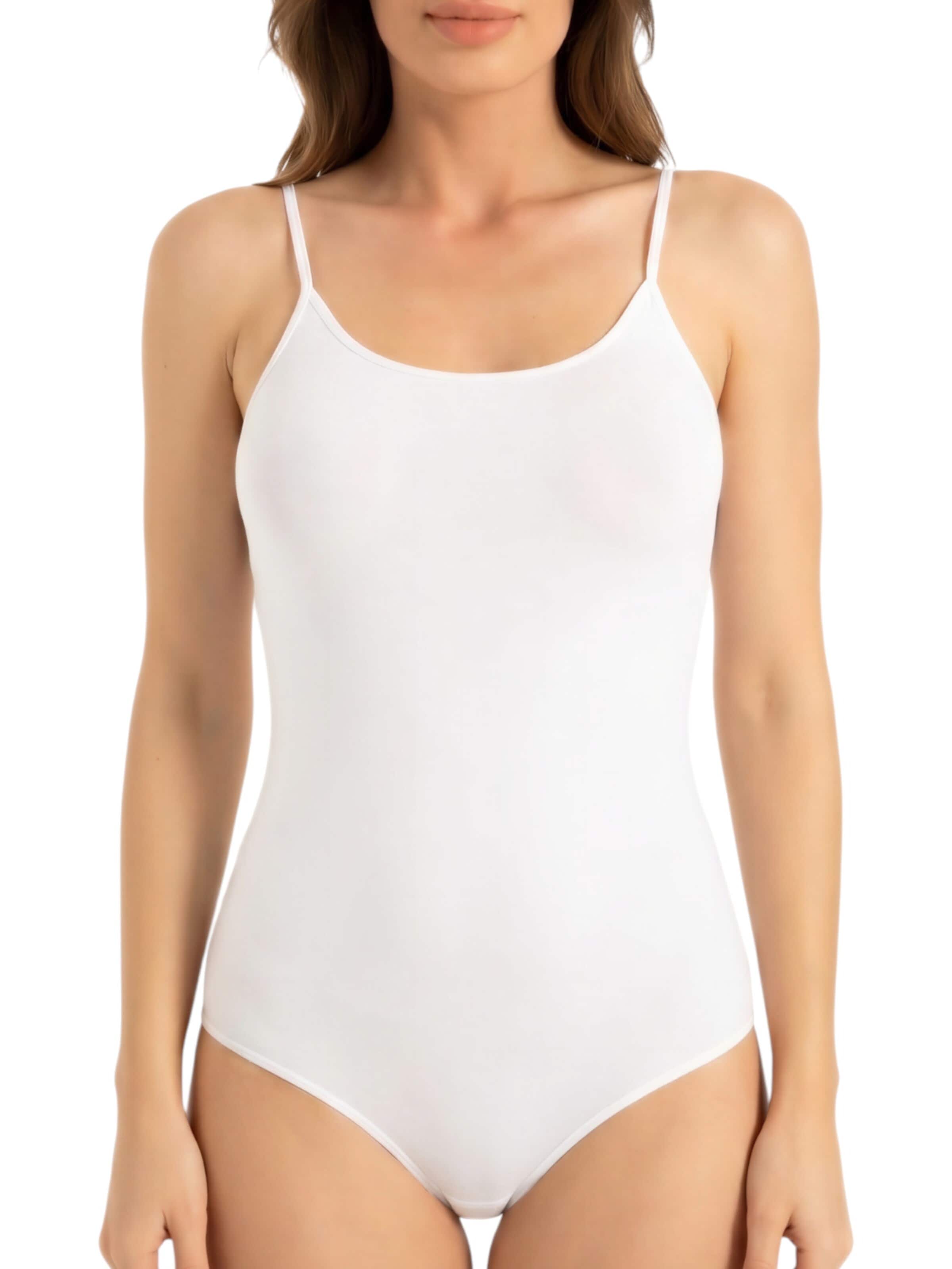 Body 'Veluna' fashionshowcase en blanc