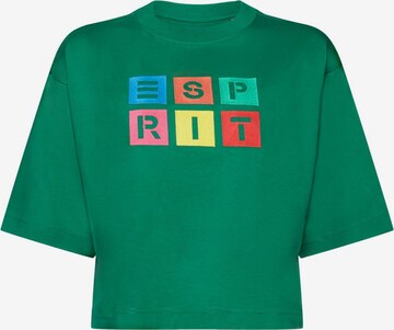 T-shirt ESPRIT en vert : devant