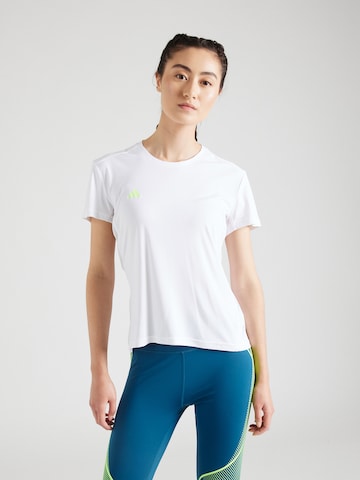 balta ADIDAS PERFORMANCE Sportiniai marškinėliai 'Adizero Essentials': priekis