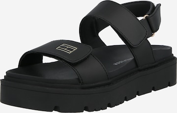 TOMMY HILFIGER Sandaalit 'CLAIRE' värissä musta: etupuoli