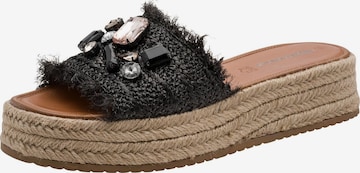 Mule Tamaris en noir : devant