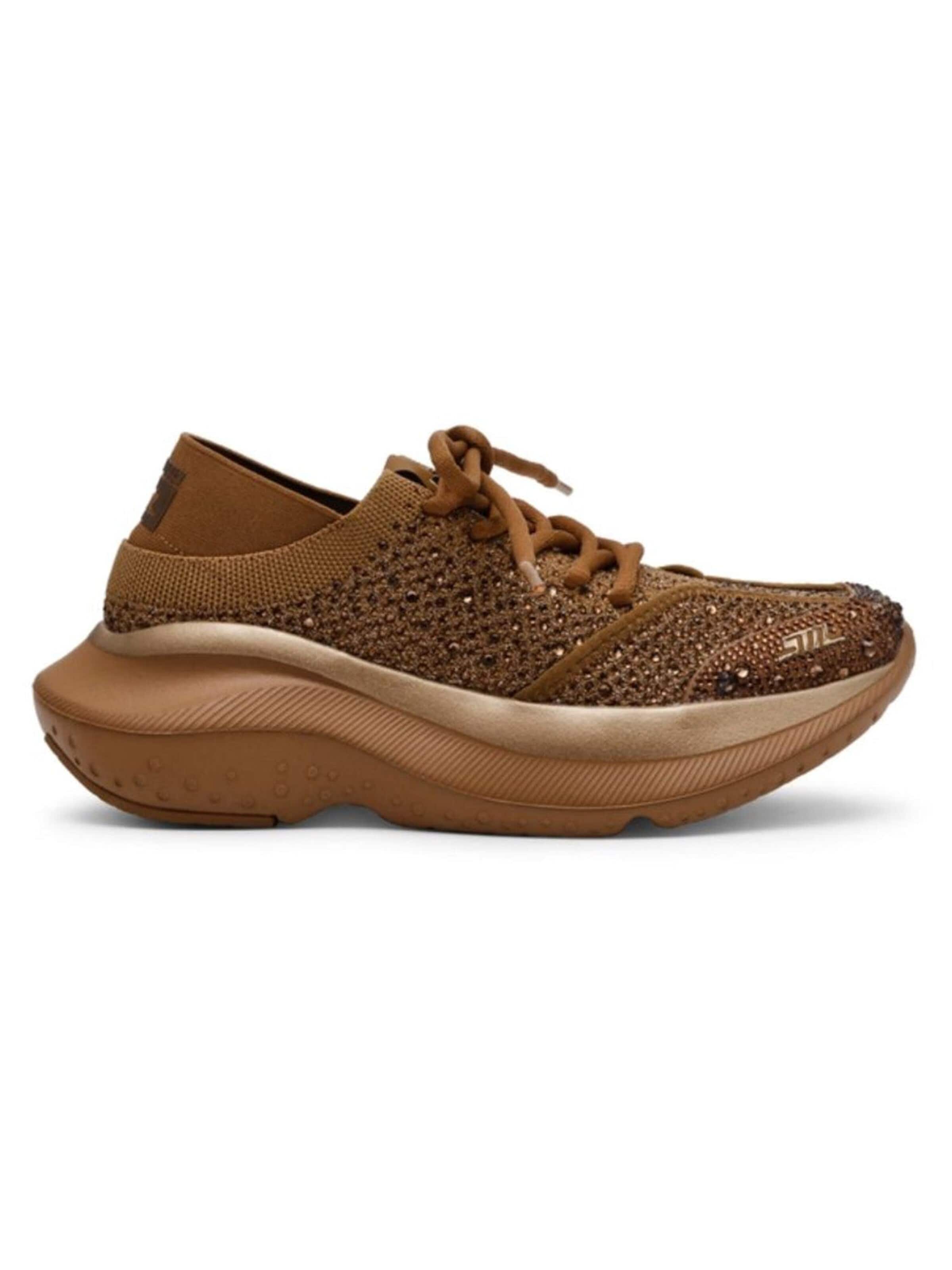 STEVE MADDEN Sneakersy niskie 'ELEVATE 3 BROWN / TAN' w kolorze brązowy