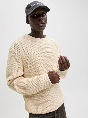 Pull-over 'JORBleecker' JACK & JONES en blanc