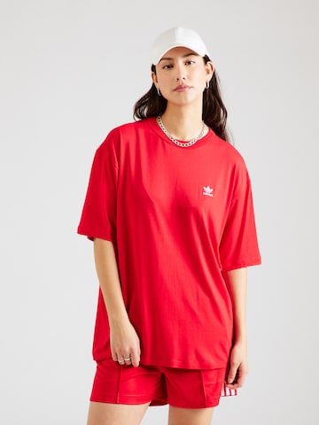 ADIDAS ORIGINALS - Camiseta talla grande en rojo: frente