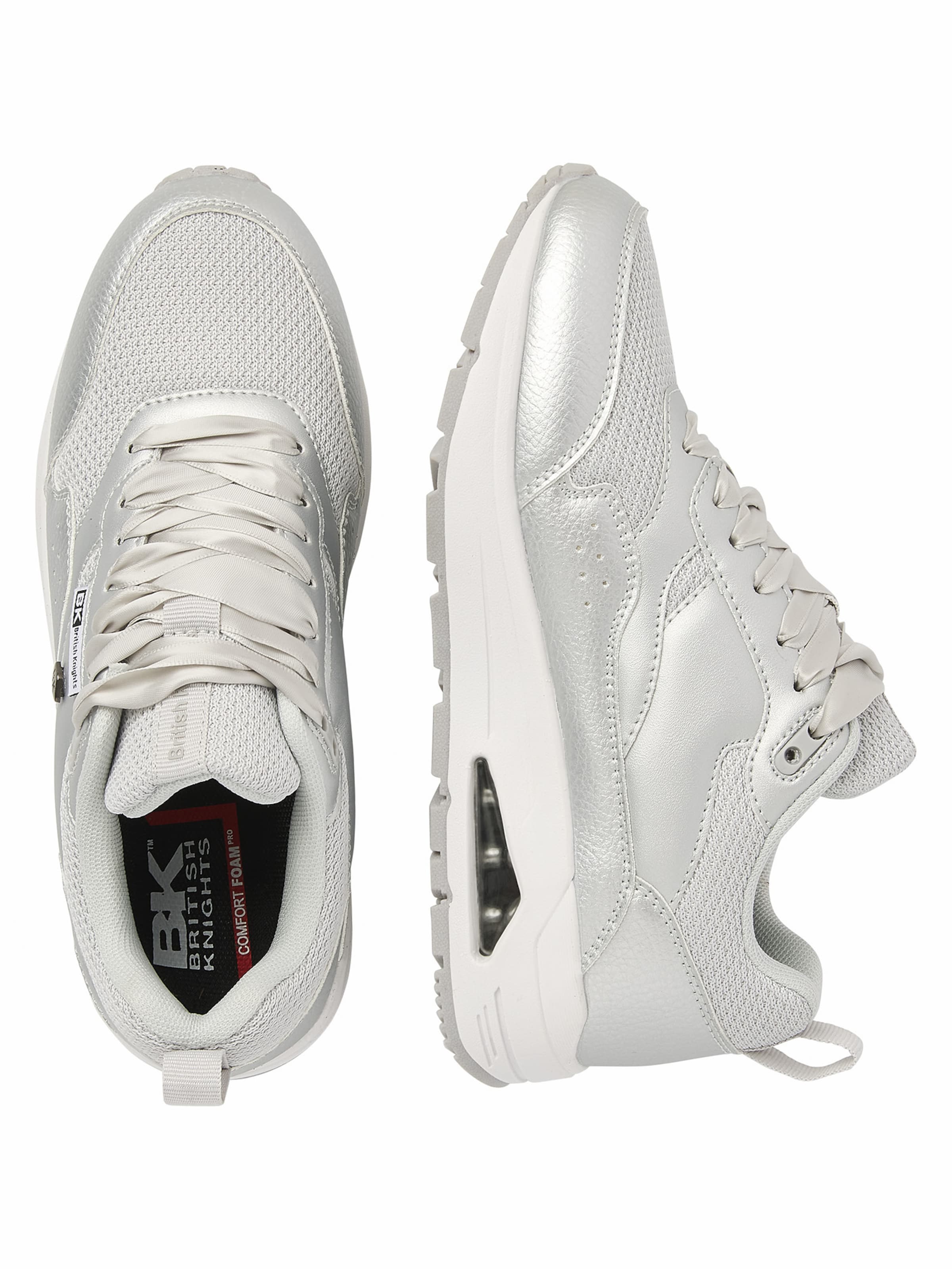 Baskets basses ' LENNOX ' BRITISH KNIGHTS en argent