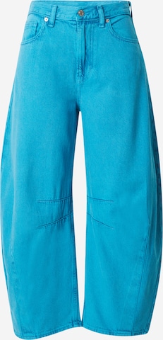 mėlyna GAP Plačios klešnės Džinsai: priekis