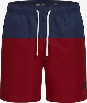Shorts de bain 'Pruitt' INDICODE JEANS en rouge : devant