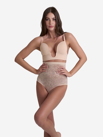 Slip scultant 'Lacy High Waist Shaping Brief' Bye Bra en beige