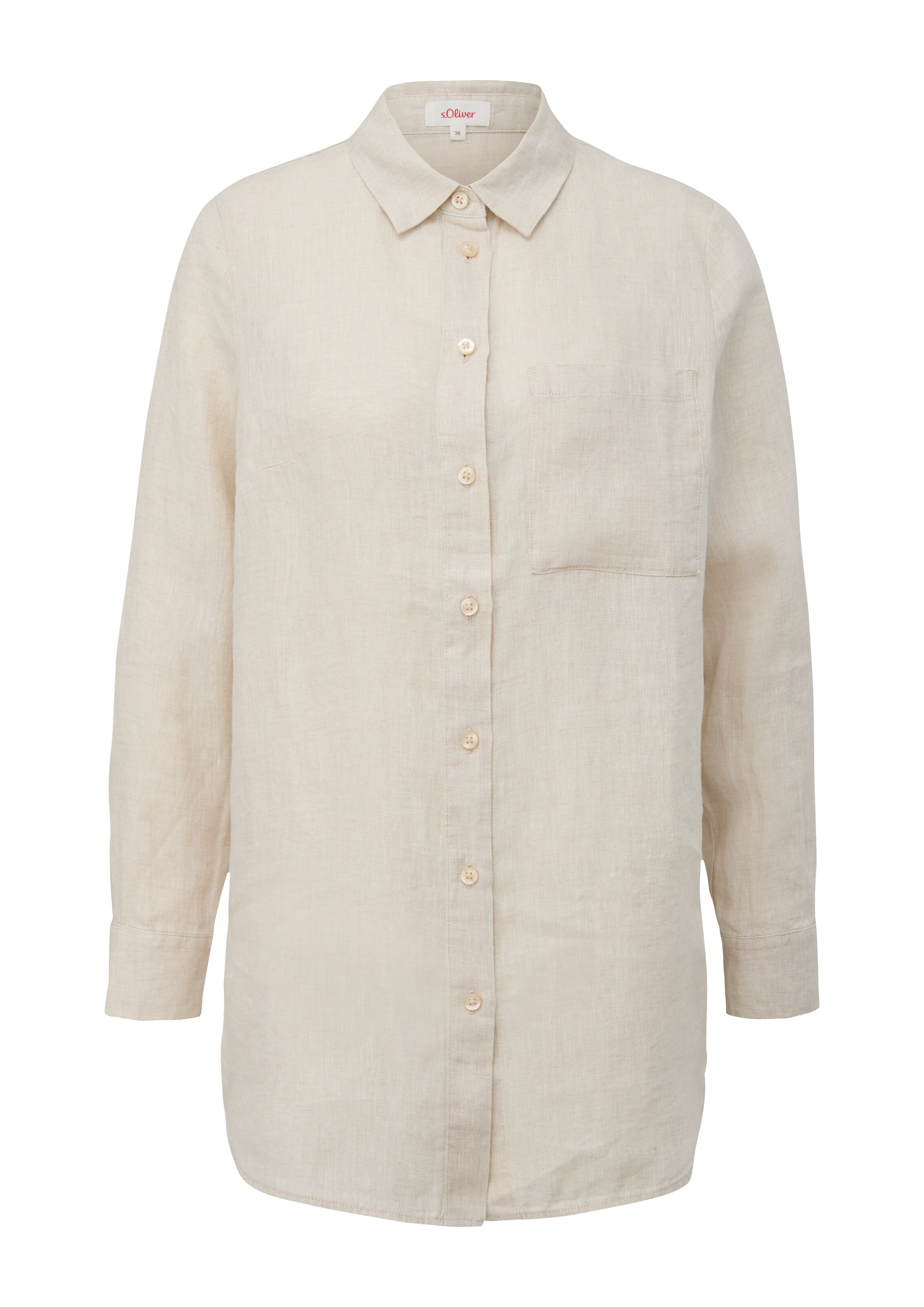 s.Oliver Blouse in Beige: voorkant