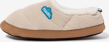Nuvola. - Pantufa 'Classic Cordy' em bege: frente