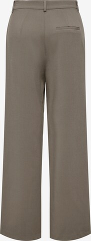 ONLY Wide leg Pleat-Front Pants 'Hayden' in Grey